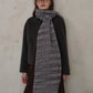 Striped Detail Knit Scarf