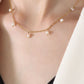 18K Gold-Plated Titanium Steel Pearl Necklace