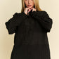 Davi & Dani Crinkled Jacquard Button Down Shirt