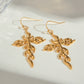 18K Gold-Plated Stainless Steel Cross Earrings