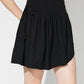 Side Tie Asymmetric Hem Mini Skirt