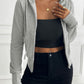 Devine Zip Up Long Sleeve Hooded Outerwear