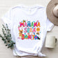 Letter Graphic Round Neck Short Sleeve T-Shirt
