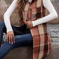Plaid Button Up Vest Coat