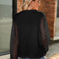 Full Size Round Neck Lace Long Sleeve T-Shirt Plus Size