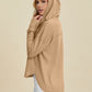 Double Take Full Size High-Low Dropped Shoulder Long Sleeve Hoodie