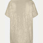 Full Size Sequin V-Neck Short Sleeve Top