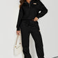 Quarter Zip Top and Drawstring Pants Active Set