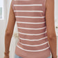 Striped V-Neck Knit Tank
