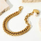 18K Gold-Plated Curb Chain Bracelet