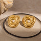 Stainless Steel Volution Stud Earrings