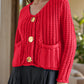 Button Down Long Sleeve Cardigan