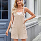 Lovelet Knotted Wide Strap Scoop Neck Overalls