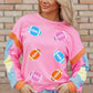 Contrast Football Long Sleeve Sweatshirt