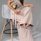 Full Size Sequin Round Neck Short Sleeve Wide Leg Jumpsuit