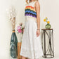 ADORA Elastic Waist Lace Midi Skirt