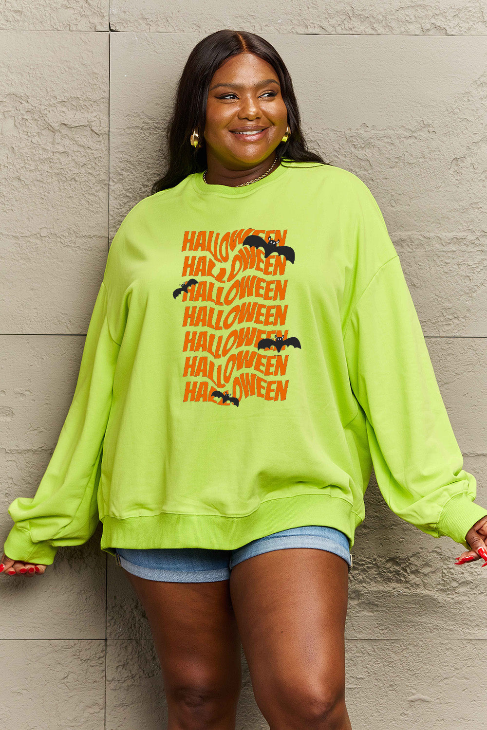 Simply Love Full Size HALLOWEEN Graphic Sweatshirt