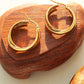 18K Gold-Plated Titanium Steel Huggie Earrings