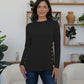 FAM-FAM Round Neck Long Sleeve T-Shirt