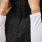 Fuzzy Plaid Texture Zip Up Vest Coat