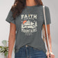 Full Size Graphic Round Neck Short Sleeve T-Shirt