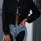 Pocketed Snap Down Baseball Collar Jacket