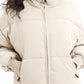 Zip Up Turtleneck Long Sleeve Winter Coat