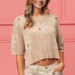 BiBi Floral Pattern Slit Sweater - Brand BiBi