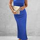 FULL SIZE Slit Tube Midi Dress