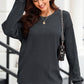 Round Neck Dropped Shoulder Sweatshirt