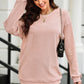 Round Neck Dropped Shoulder Sweatshirt