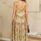 ADORA Ruffled Tiered Scoop Neck Cami Dress