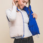 Love Tree Zip Up Cropped Contrast Reversible Vest