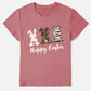 HAPPY EASTER Round Neck Short Sleeve T-Shirt