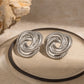 Stainless Steel Volution Stud Earrings