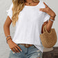 Mandy Eyelet Round Neck Short Sleeve Top