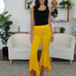 High-Low Bootcut Pants