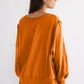 Exposed Seam High-Low Long Sleeve Sweatshirt