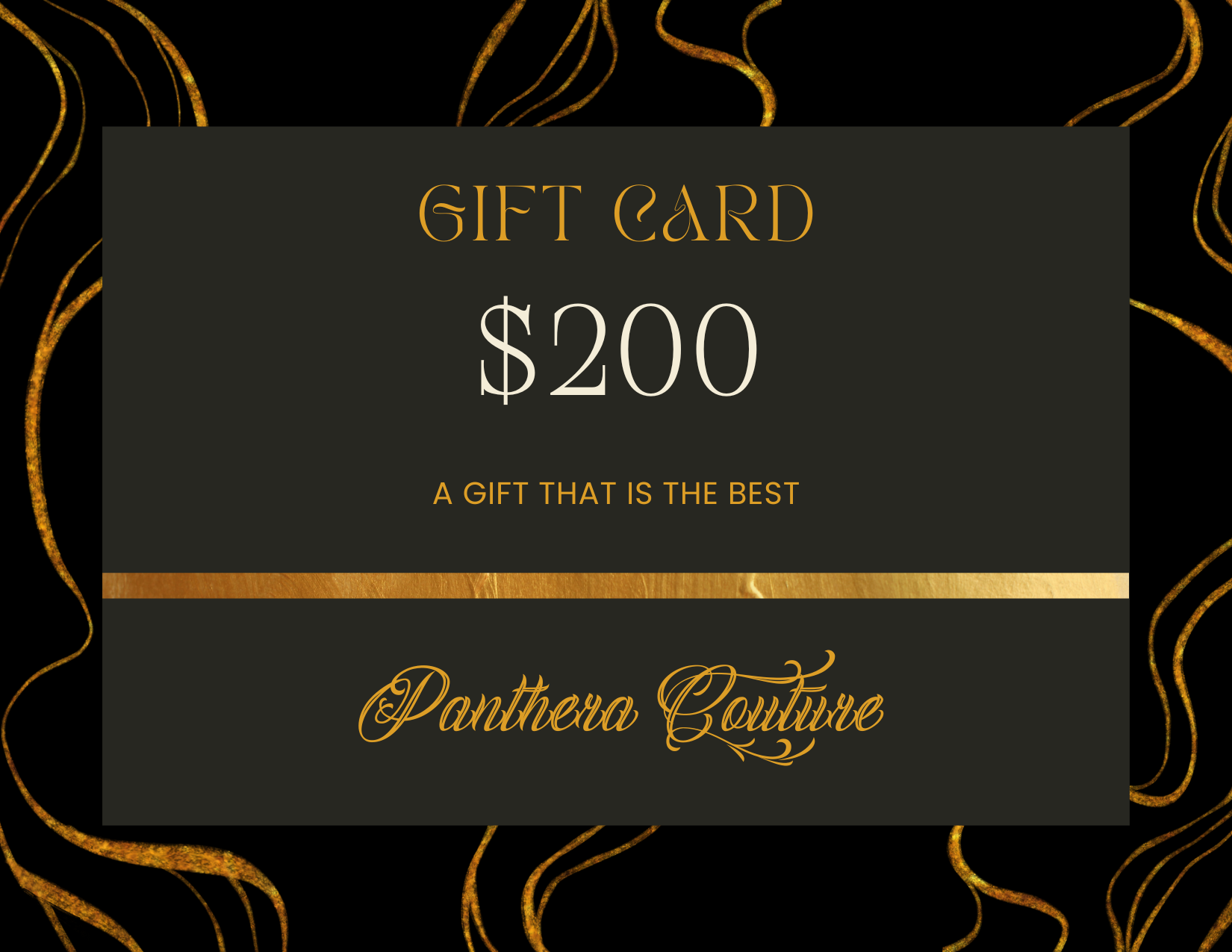 Panthera Couture Gift Card  *