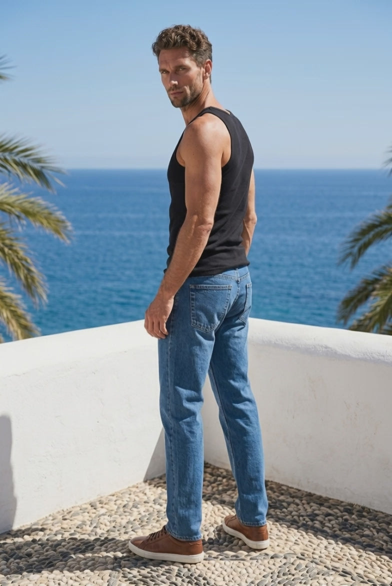 Men's Straight Leg Denim Jeans *
