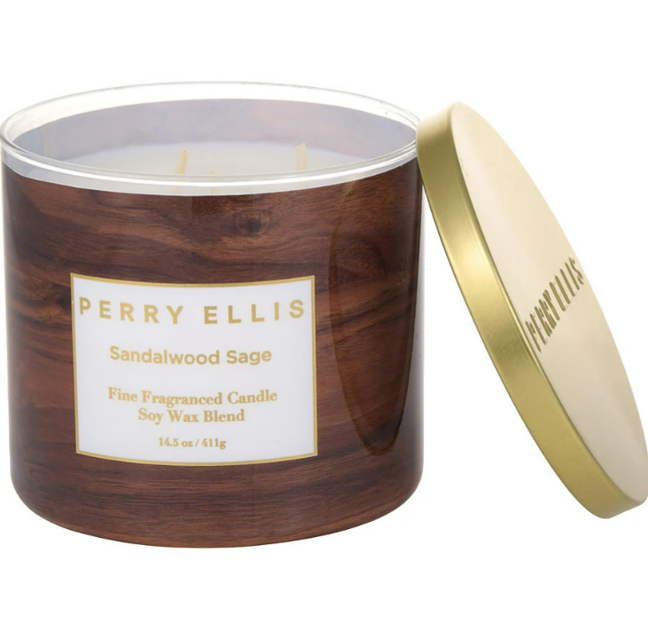 Perry Ellis Sandalwood Sage Scented Candle 14.5 oz by Perry Ellis