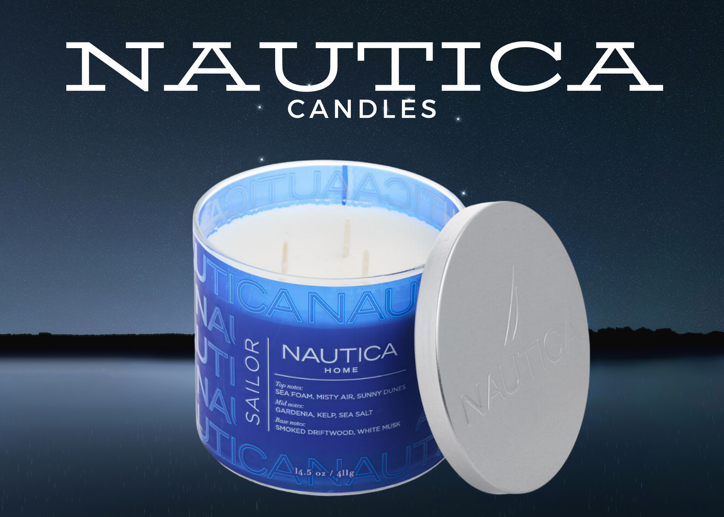 Nautica Sailor Candle 14.5 oz by Nautica