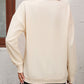 Malibu Dreams Zip-Up Dropped Shoulder Sweatshirt