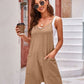 Spaghetti Strap Romper with Pockets