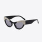 SUNKISSED DREAMS UV400 Rhinestone Trim Cat-Eye Sunglasses