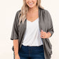 Plus Size Ribbed Cocoon Cover Up