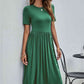 Button Detail Tee Dress with Pockets