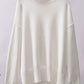 Turtle Neck Dropped Shoulder Sweater