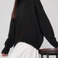 Turtle Neck Dropped Shoulder Sweater