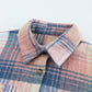 Full Size Plaid Dropped Shoulder Shacket
